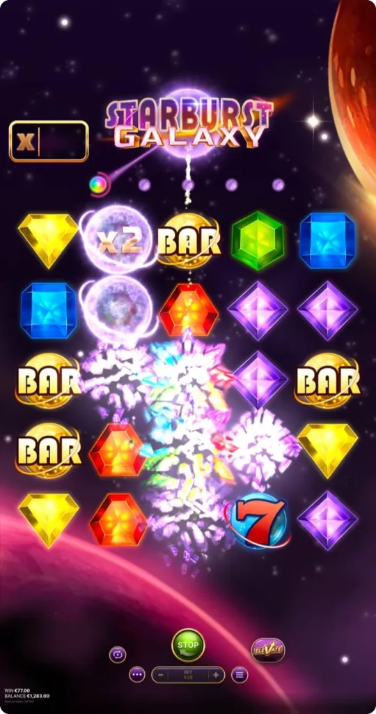 Starburst Galaxy free spins